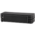 Miniatyrbild 4 av 5: IC 6 Fack Klockbox med Dragkedja Organizer Läder Smycken Klockbox