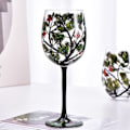 Miniatyrbild 3 av 5: Fyra Säsonger Träd Vinglas Goblet Kreativ Tryckt Glas C Onesize
