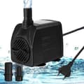 600 L/h dränkbar vattenpump med torrkörningsskydd, justerbart flöde och 2 munstycken för akvarier, dammar, husdjursfontäner och hydroponik
