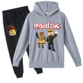 Miniatyrbilde 2 av 3: IC Roblox Hoodie Dress Barn Varm Hoodie Klær Roblox Trykt Hoodie Rød CNMR 140cm
