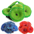 Pikkukuva 2 / 5: IC Soft Disc Coral Aquarium Artificiell Fisktank Ornament Dekor Blå