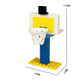 Miniatyrbillede 1 af 5: IC Basketstativ små partikler byggeklodser dele tilbehør gul one size