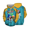 Miniatyrbillede 1 af 3: Regnbuevenner 3D-printet hættetrøje F8 Sweater F8 XXS