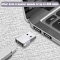 Miniatyrbilde 5 av 5: IC USB-C hunn til USB hann-adapter (2-pakning), type C til USB A-lading