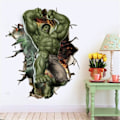 Miniatyrbild 3 av 5: Superhjälte Väggdekal Hulk Väggdekor Utmärkt Vinyl Väggdekor Lämplig för Pojkar Rum Vardagsrum Mått 35,4 x 23,6 tum