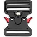 Taktiskt metallspänne format för hundhalsband, väskor, bagage, bälte, kläder (Svart, 50 mm bredd)
