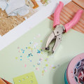 Miniatyrbilde 5 av 5: IC 3-delt håndholdt hullstans for papir Mykt grep og 0,25 tommer sirkel 0,2 tommer stjerne 0,22 tommer hjertehull Klær Scrapbook