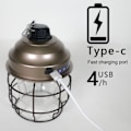 Pikkukuva 1 / 5: IG LED-leirituli, latautuva riippuva ulkotilaan, retkeilyyn Retro copper
