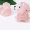 Pikkukuva 1 / 5: IC 1 kpl Luonnollinen Rose Quartz -sieni Kasvohoito Jalkaterän Akupunktio