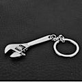 Miniatyrbillede 3 af 3: Mini zinklegeringsnøgle nøglering Justerbar skruenøgle nøglering metal nøglering IC