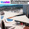 Miniatyrbillede 5 af 5: IC Vandtæt Solsejl 95% UV-beskyttelse Åndbar Vandafvisende Dug til Terrasse Udendørs Have Pool Rektangulær Grå 3x3m