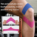 Pikkukuva 4 / 5: IC Elastiska V-formade muskelklistermärken Tejp Muskelbandage för muskler Black