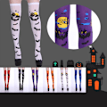 Miniatyrbilde 2 av 5: IC 1Par Halloween Party Damstrumpor Cosplay rolig färg över A5