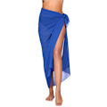 Pikkukuva 2 / 10: Pitkä Sarong Peitto Naiset Chiffon Ranta Kääre SININEN blue