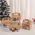 Miniatyrbilde 3 av 5: IC 4 stk Kakeboksform God Jul Godisbokser Poser Jul B one size