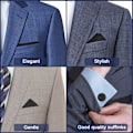 Pikkukuva 5 / 7: Miesten Solmio, Klassinen Yksivärinen Solmio Miesten, Satiini Tuxedo Solmio, Säädettävä Muodollinen Solmio Juhliin, Hääjuhliin 3pcs-Black