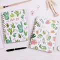 Miniatyrbillede 3 af 3: Planner Planner Engelsk Spiralbog Blomster Notesbog Ugentlig Dagbog A5 Notesbog January-December 25