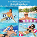 Miniatyrbillede 4 af 5: IC Oppustelige Poolfloats til Voksne Poolfloaties Badehængekøje