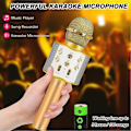 Miniatyrbild 3 av 5: IC Födelsedagspresenter till 6-15 år gammal flicka Pojke, Bluetooth trådlös karaokemikrofon - Guld