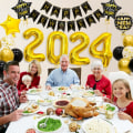 Miniatyrbillede 4 af 4: Nytårsdekoration 2024, Folieballoner 2024, Godt Nyt År Girland 1 sæt
