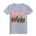 Pikkukuva 1 / 2: IC Kids Pojat Roblox Print T-paita Lyhythihainen Toppi Kesä Crew Neck Tee Vaatteet CNMR Harmaa 9-10 Vuotta