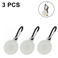 Pikkukuva 1 / 5: IC Läder Air Tag-hållare för Apple AirTags Tracker Pack om 3 Transparent