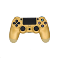 Miniatyrbillede 1 af 5: IC Bluetooth Dobbelt Vibrationskontrol til PS4 PS3 Trådløs Gamepad Joystick til PS4 Spilkonsol USB 6axis Joypad Lav Latency Guld