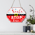 Miniatyrbild 3 av 5: 1 st Trädörr Hängande Skylt Julgransprydnad God Jul G IC