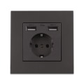 Miniatyrbillede 1 af 4: IC Power (86 typ Euro grå (USB)) grå