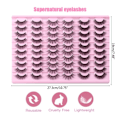 Miniatyrbild 3 av 5: Ryska remsvolym fransar DD Curl Wispy Fluffy Lösögonfransar ser ut som fransförlängningar Naturliga fransar Pack 6
