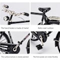 Miniatyrbillede 3 af 4: IC Miniatyr vintage cykel modell kit, barn leksak svart (DIY)