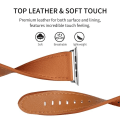 Pikkukuva 4 / 5: IC Äkta Läder Armband Apple Watch 42/44/45/49 mm Brun Brun Brun