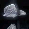 Miniatyrbilde 5 av 5: Kvinner Glow-in-the-Dark Mesh Strømper Strømpebukse Hvit