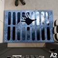 Pikkukuva 3 / 5: IC Clownfälla Skräck Badrumsmatta Halloween Mattor 3D Illusion Entra A3  50×80cm