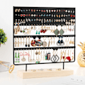 Miniatyrbillede 4 af 5: IC Ørringestativ Displaystativ 3-lags Ørringestativ Smykker Organizer Ørringestifter Ørringestativ 144 huller