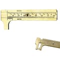 Vernier Caliper, Mini Vernier Caliper, Messing Vernier Caliper, Dobbelt Skala Vernier Caliper, til Præcisions Udvendige Målinger, 80mm