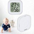 Miniatyrbillede 5 af 5: IC Indendørs Termometer Luftfugtighedsindikator Digital Hygrometer Hvid