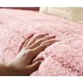 Miniatyrbilde 4 av 5: IC Moderne enkel plysj sofa pute, universal all-inclusive varm tykk putetrekk, tatami vinduskarmpute (Rosa, 70*70)