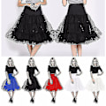Miniatyrbillede 3 af 5: IC 26\" retro underkjole/50'er Swing Vintage underkjole/rockabilly Tutu/fancy netkjole CNMR Gul L-XXL 16-22