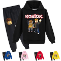 Miniatyrbilde 3 av 3: IC Roblox Hoodie Dress Barn Varm Hoodie Klær Roblox Trykt Hoodie Rød CNMR 140cm