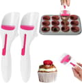 Degskopa 2-pack - Enkel tryckknapp för dosering - ABS+TPE - För muffins, pannkakor