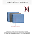 Miniatyrbillede 5 af 5: IC Mini læderpung med RFID-blokering trefoldet pung (Claret)