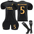 Miniatyrbillede 1 af 2: 2023-2024 Real Madrid Børneudebanetrøje nr. 5 Bellingham 18