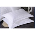 Pikkukuva 3 / 5: IC 1st 100% Bomull Vit Stripe Case Hem Sovrum Hotell Säng B