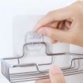 Miniatyrbillede 3 af 5: IC 2 stk rustfrit stål badeværelseshjørnehylde med sugekop Hvid 2 stk