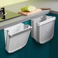 Foldable Kitchen Waste Bin Door Kitchen Wall Mounted Trash Can Kitchen Basket for Car Home Office, Only One