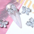 Miniatyrbild 4 av 5: IC 5 st Glittrande Zirkon Fjärils Nagelberlocker 3D Legering Fjäril Nagel Strass Nagelkonst Berlocker Nagel Smycken Fjärils Berlocker (silver)