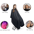 Miniatyrbillede 3 af 7: Frisørkåbe Barber Cape, Klippekåber, Vandtæt Frisørkåbe i fuld længde til hårstyling, klip og farver A