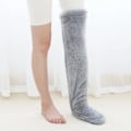 Pikkukuva 4 / 5: Over Knee High Fuzzy Long Socks Plyschstrumpor Benvärmare Vinn Brown one size