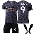 Miniatyrbillede 1 af 5: Nyt fodboldkit til drenge, kortærmet trøje, strømper, fodbold, Arsenal udebanesæt #9, Arsenal udebanesæt #9 Arsenal away kit #9 arsenal away kit #9 arsenal away kit #9 28/(12-13 years)
